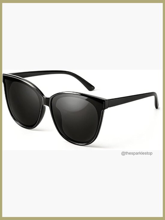 Polarized Oversized Cat Eye Sunglasses UV400 Protection Retro Frame main image 5